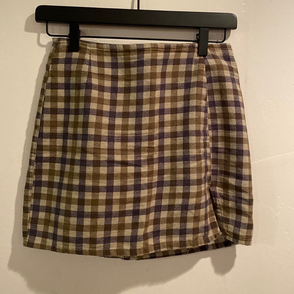 Motel Rocks checkered mini skirt